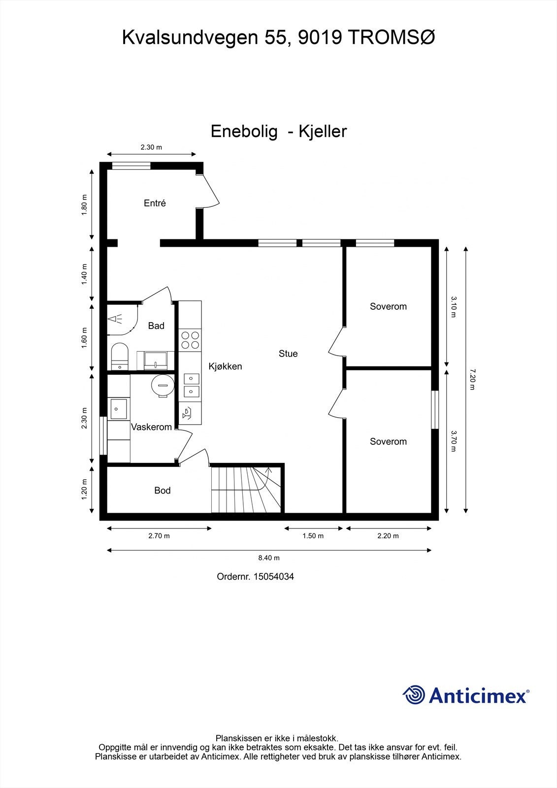 Plantegning underetasje Galleribilde