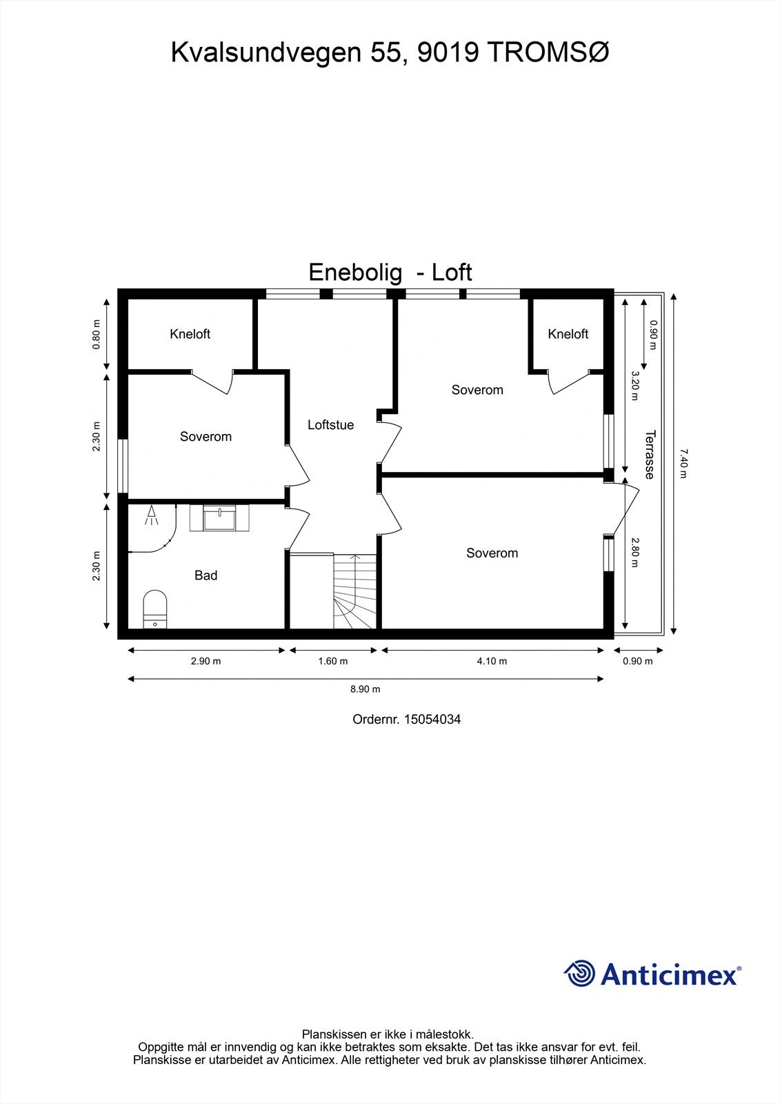 Plantegning loft Galleribilde