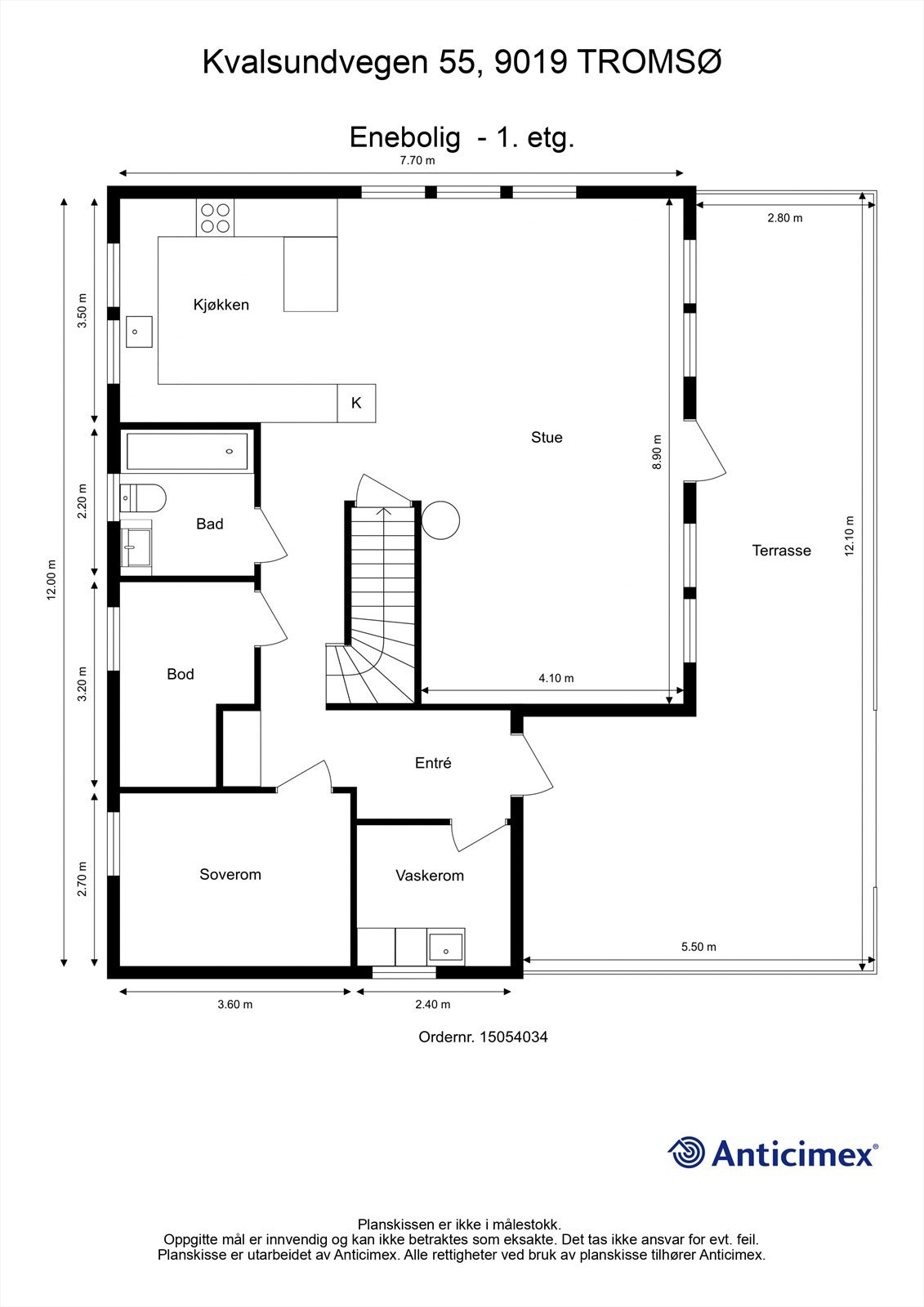 Plantegning 1.etg Galleribilde
