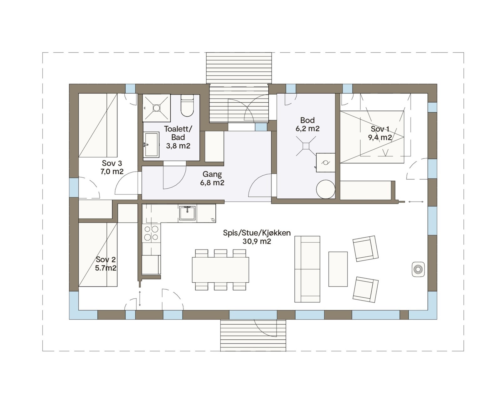 Plantegning Vy 19A Galleribilde