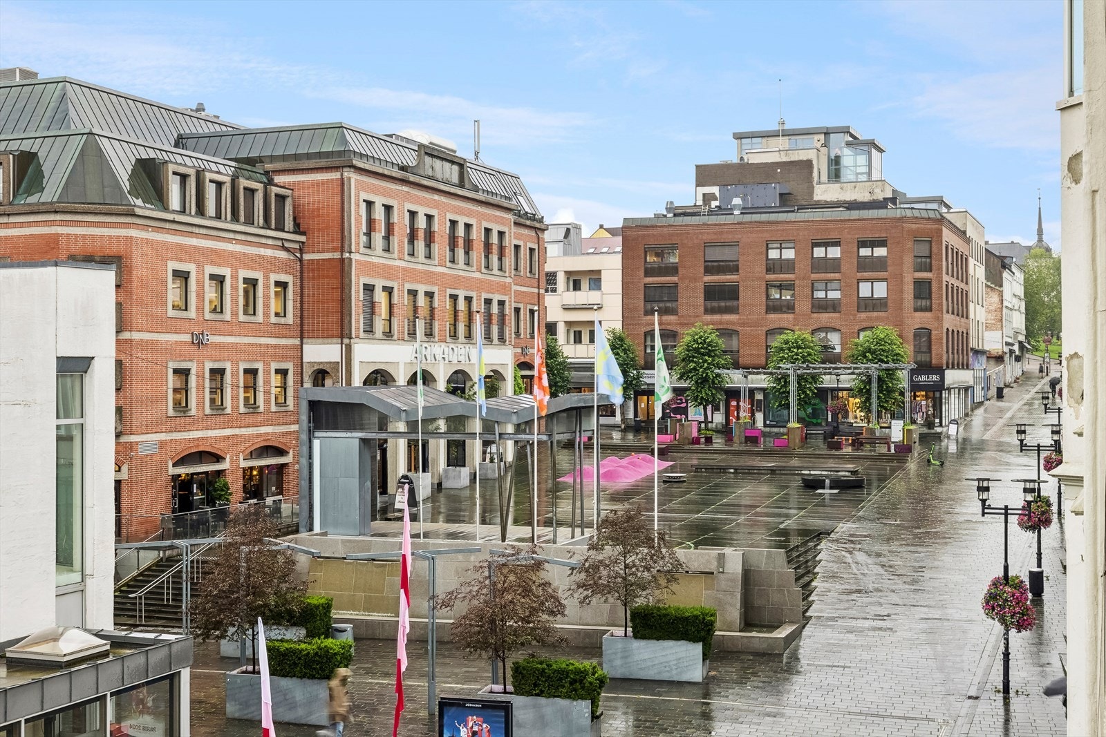 Arkaden og sentrum i umiddelbar nærhet Galleribilde