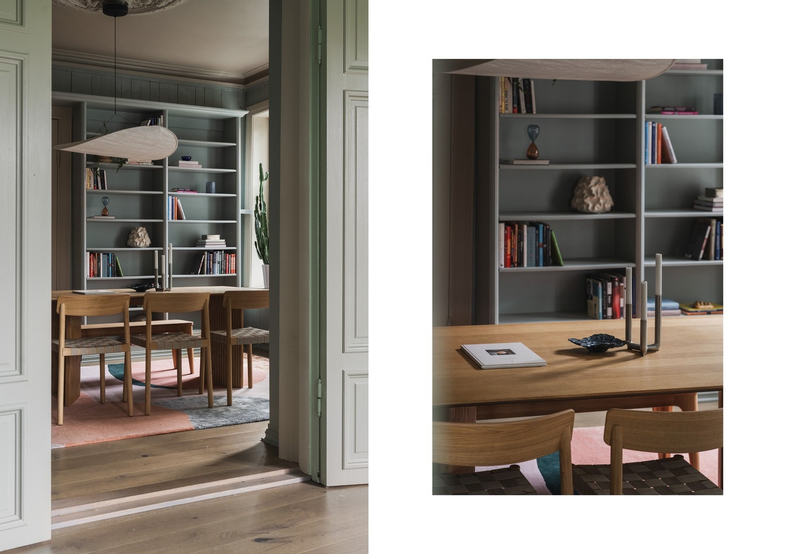 Åpen adkomst mellom stue og spisestue. Galleribilde