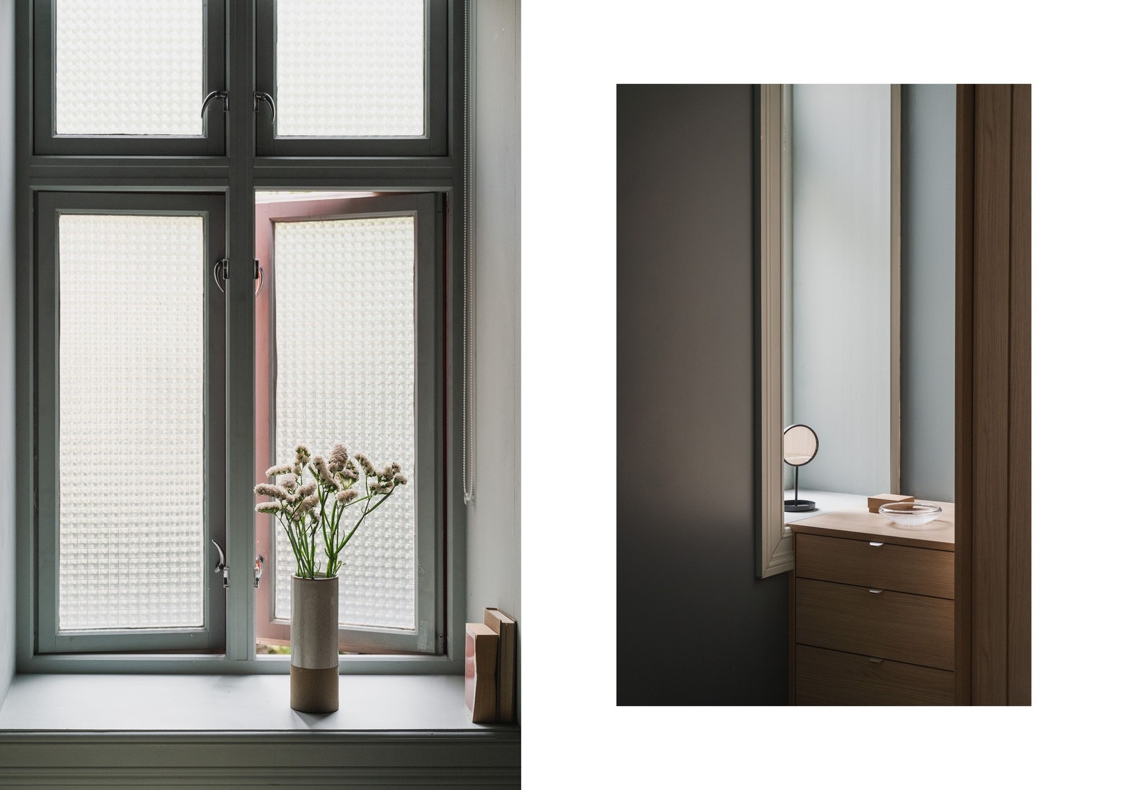 Behagelige fargetoner og rolig atmosfære. Galleribilde