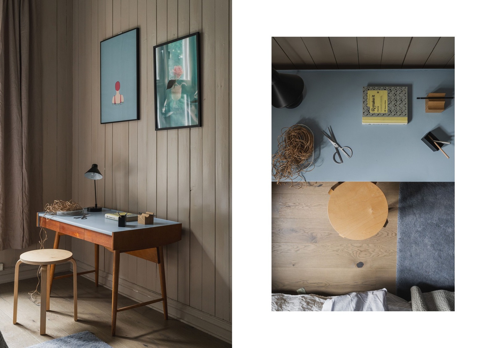 En smart plass for hjemmekontor. Galleribilde