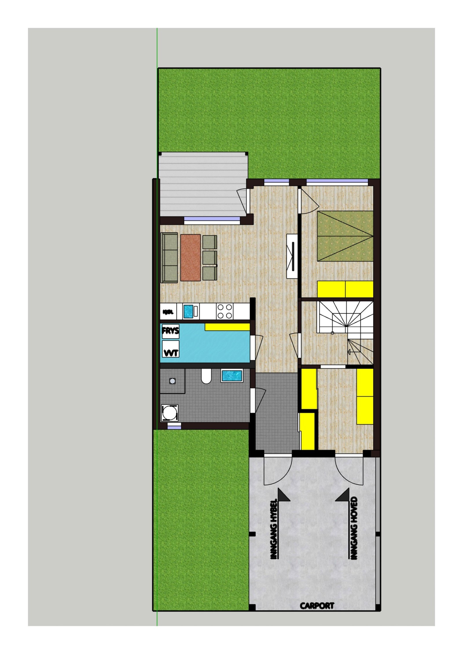 Plantegning 1. etasje Galleribilde