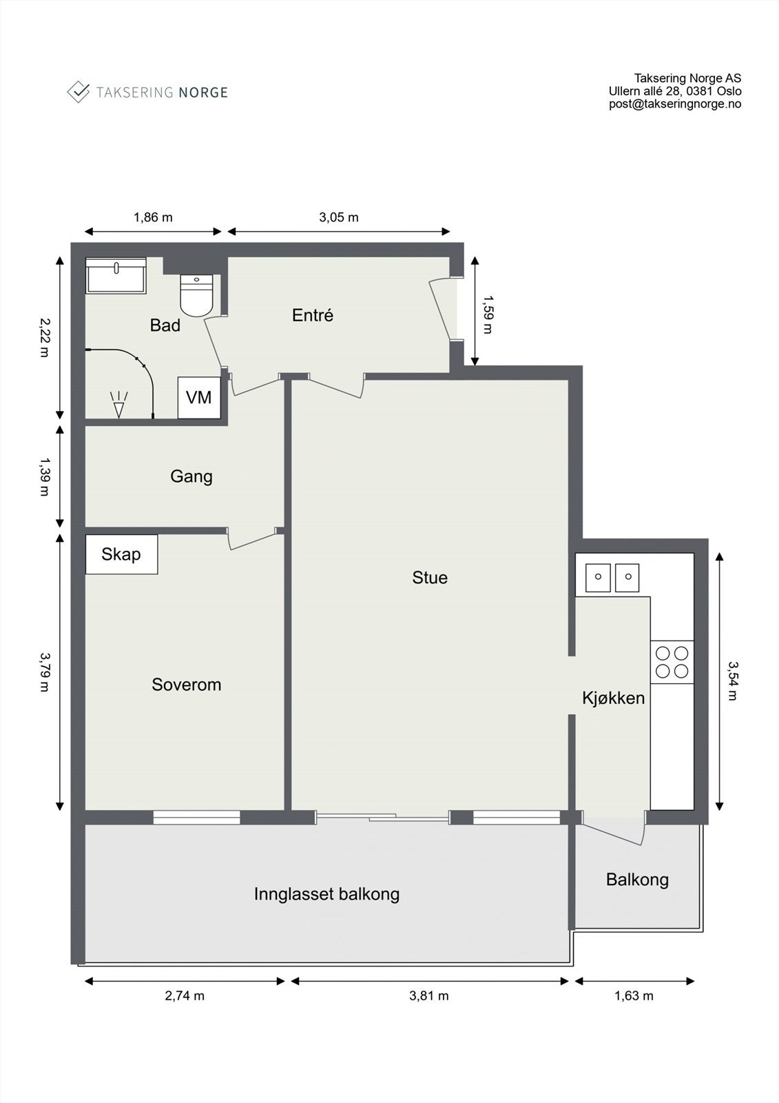 Plantegning Galleribilde