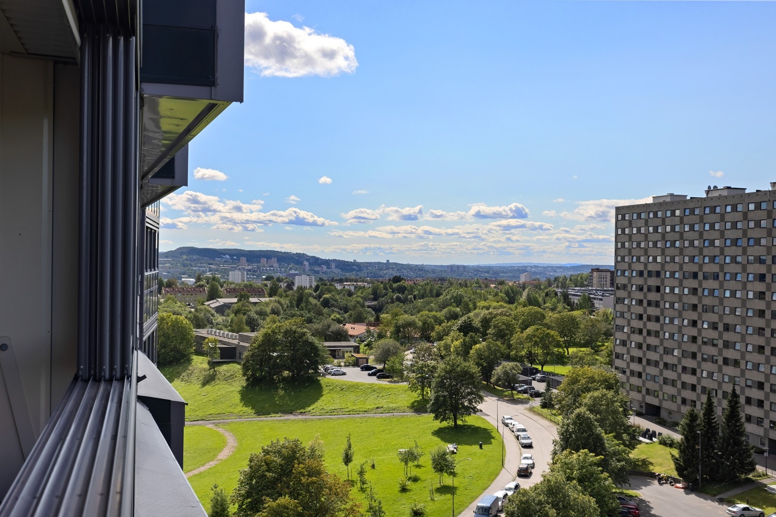 Utsikt fra balkongen Galleribilde