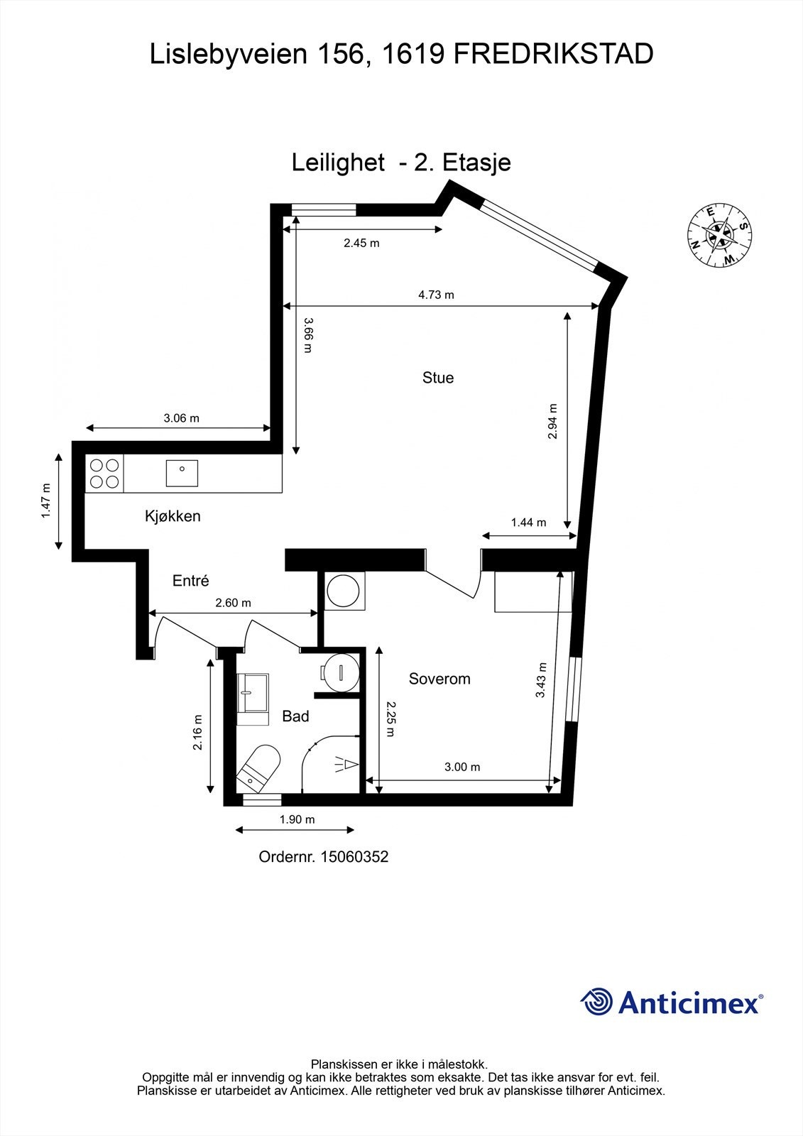Planskissen er veiledende. Galleribilde