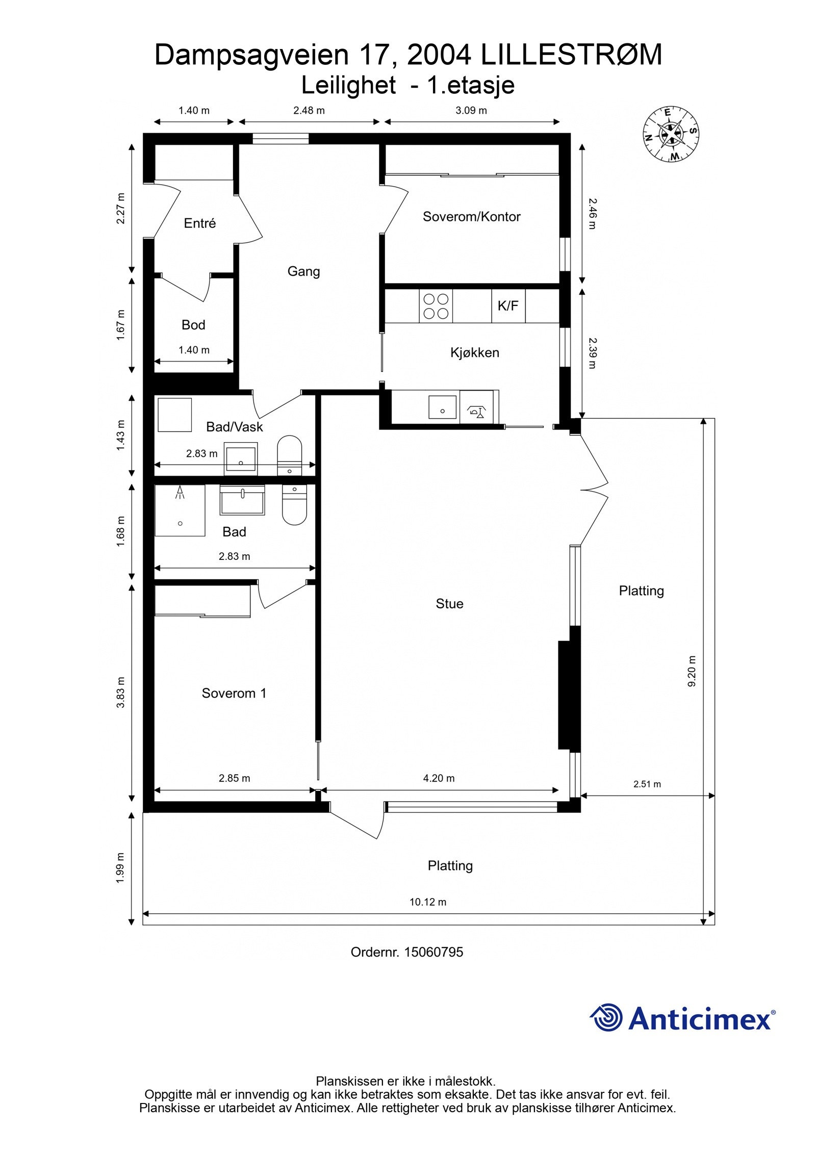 Plantegning Galleribilde