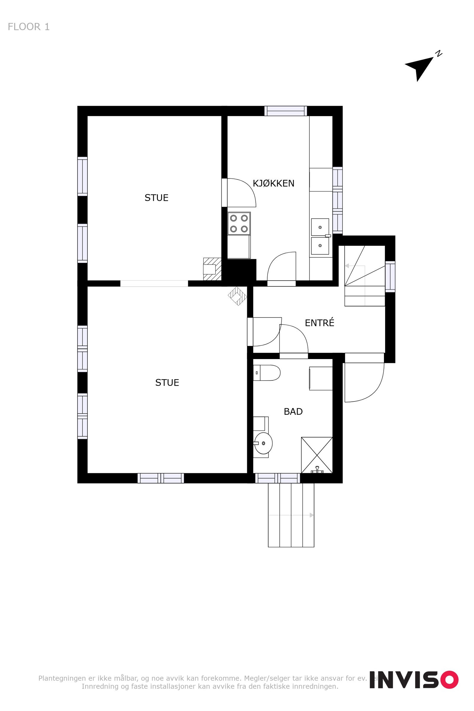 Planskisse hovudetasje Galleribilde
