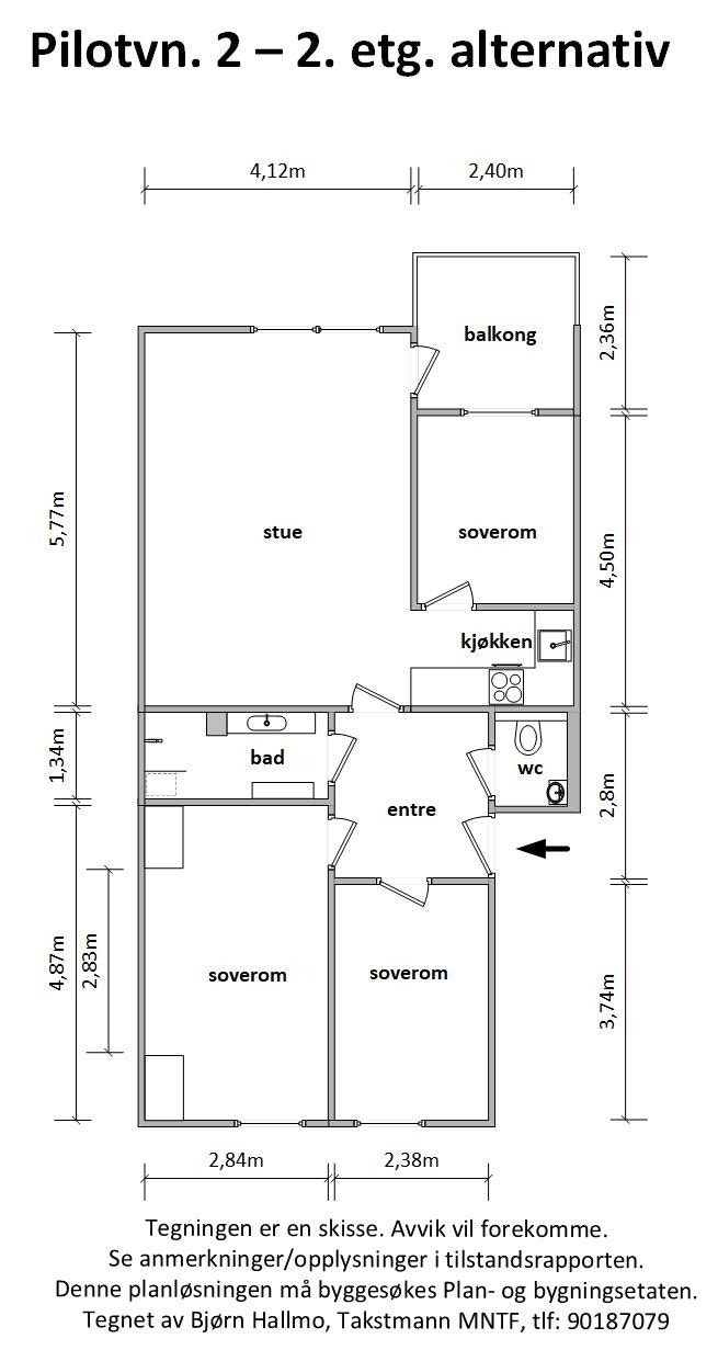 Alternativ plantegning. Galleribilde
