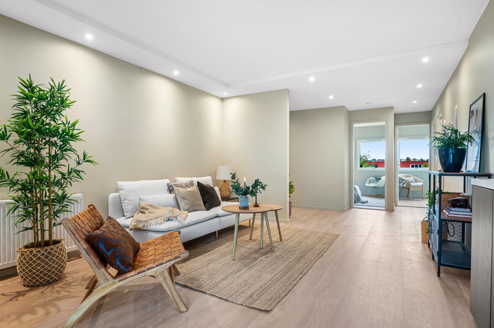 Leiligheten ble totalrenovert i 2024 og er på totalt 78 kvm. Galleribilde