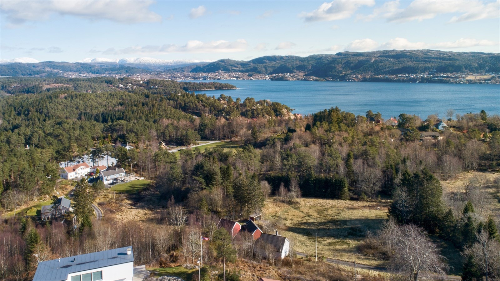Gangavstand gjennom skogen til Blondehuset og Grønneviken Galleribilde