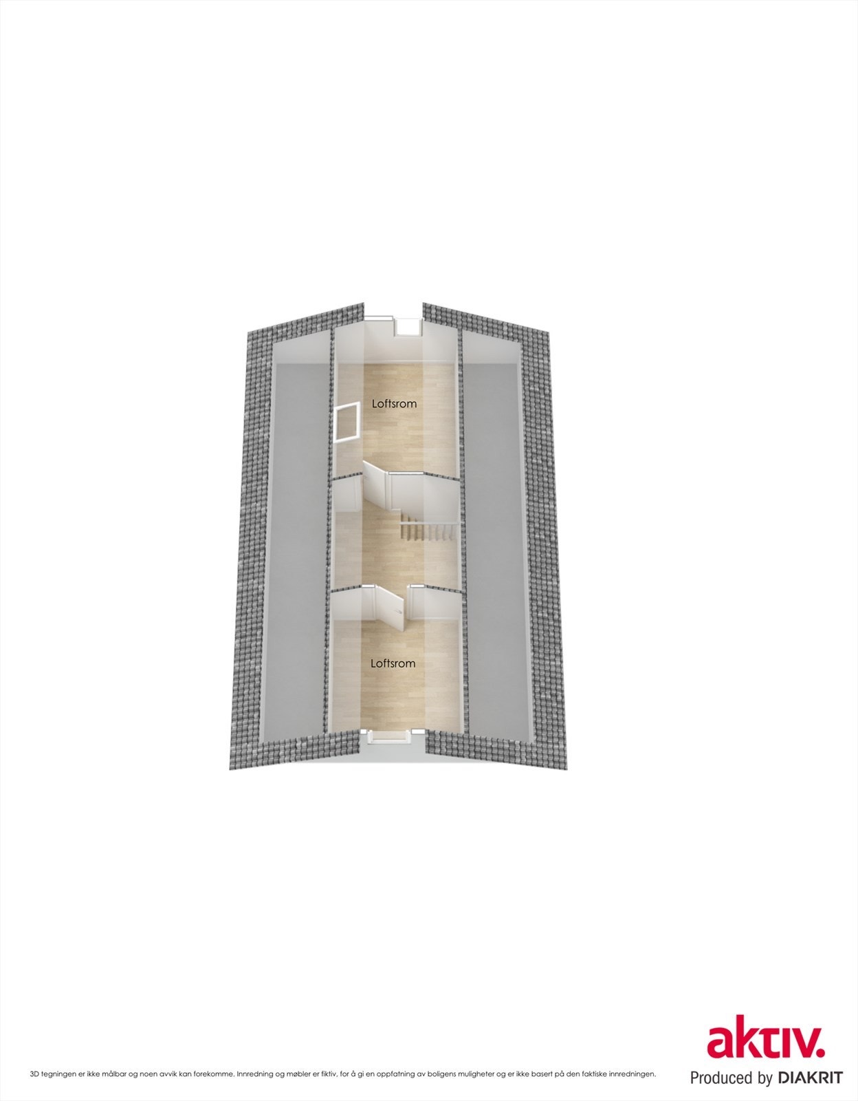 Plantegning loft Galleribilde