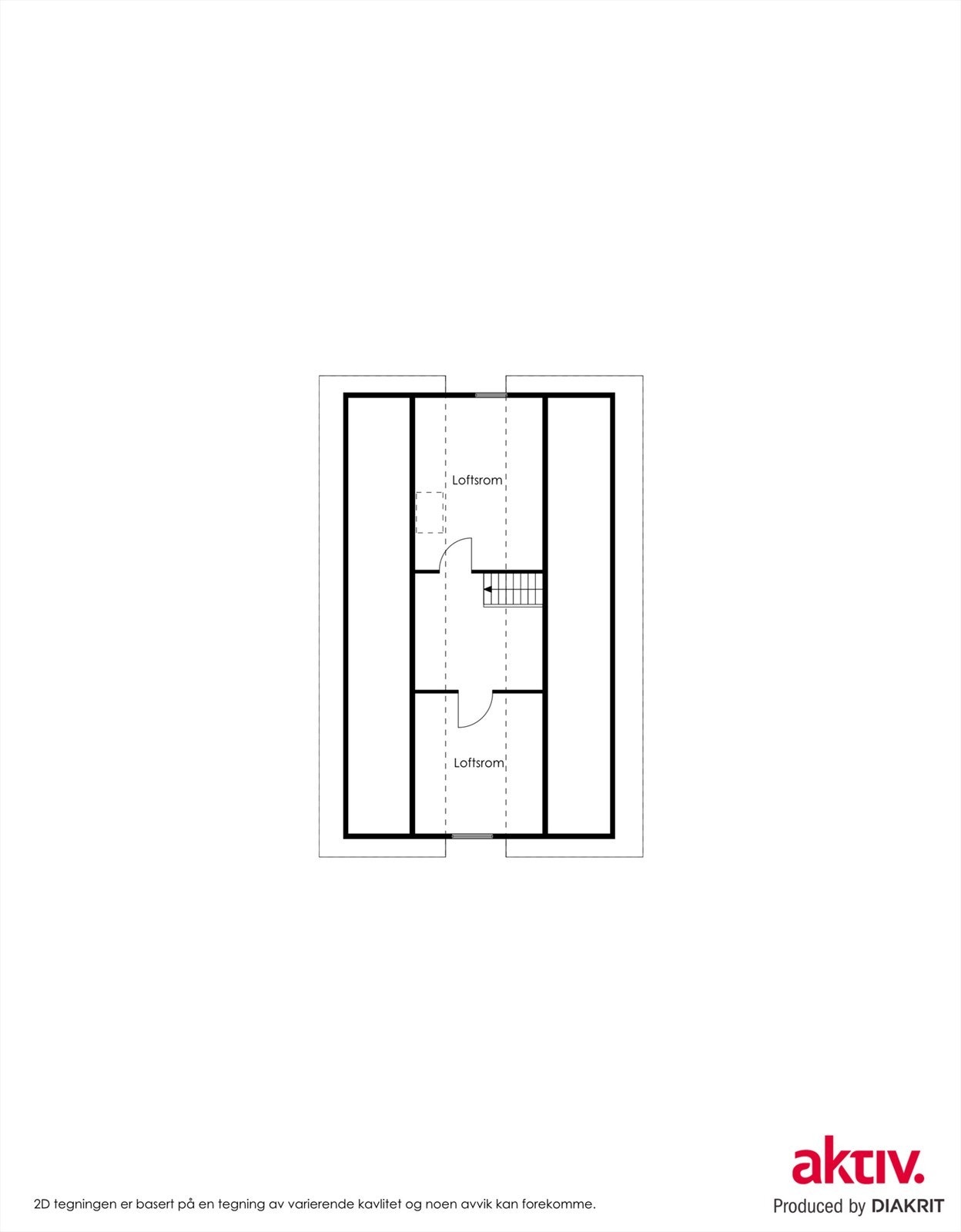 Plantegning loft Galleribilde