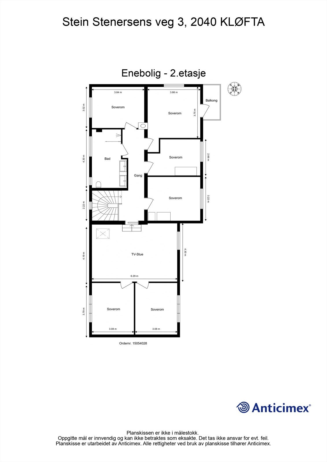 Plantegning 2.etasje Galleribilde