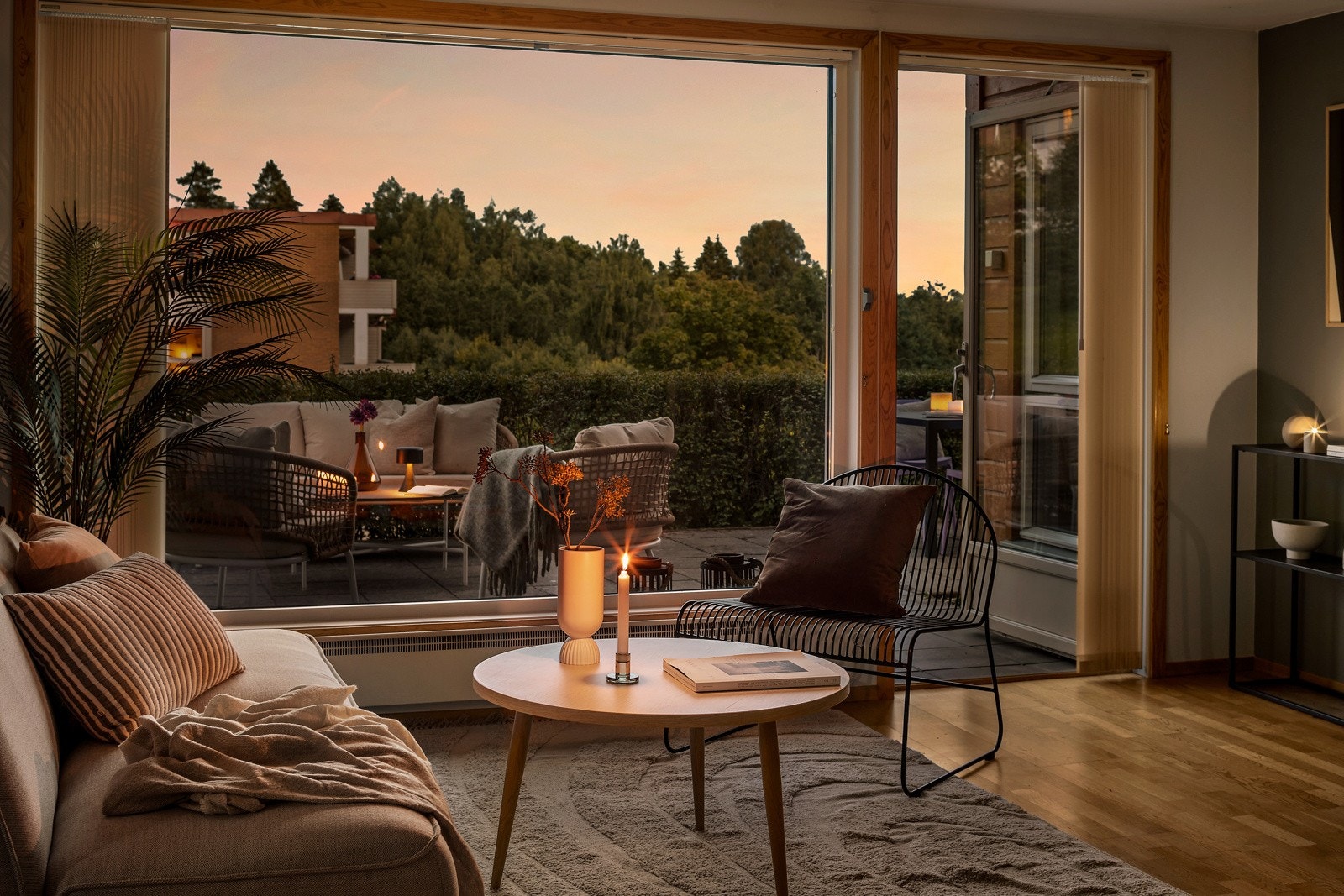 Stuen får en lun fremtoning etter kveldens fremtoning Galleribilde