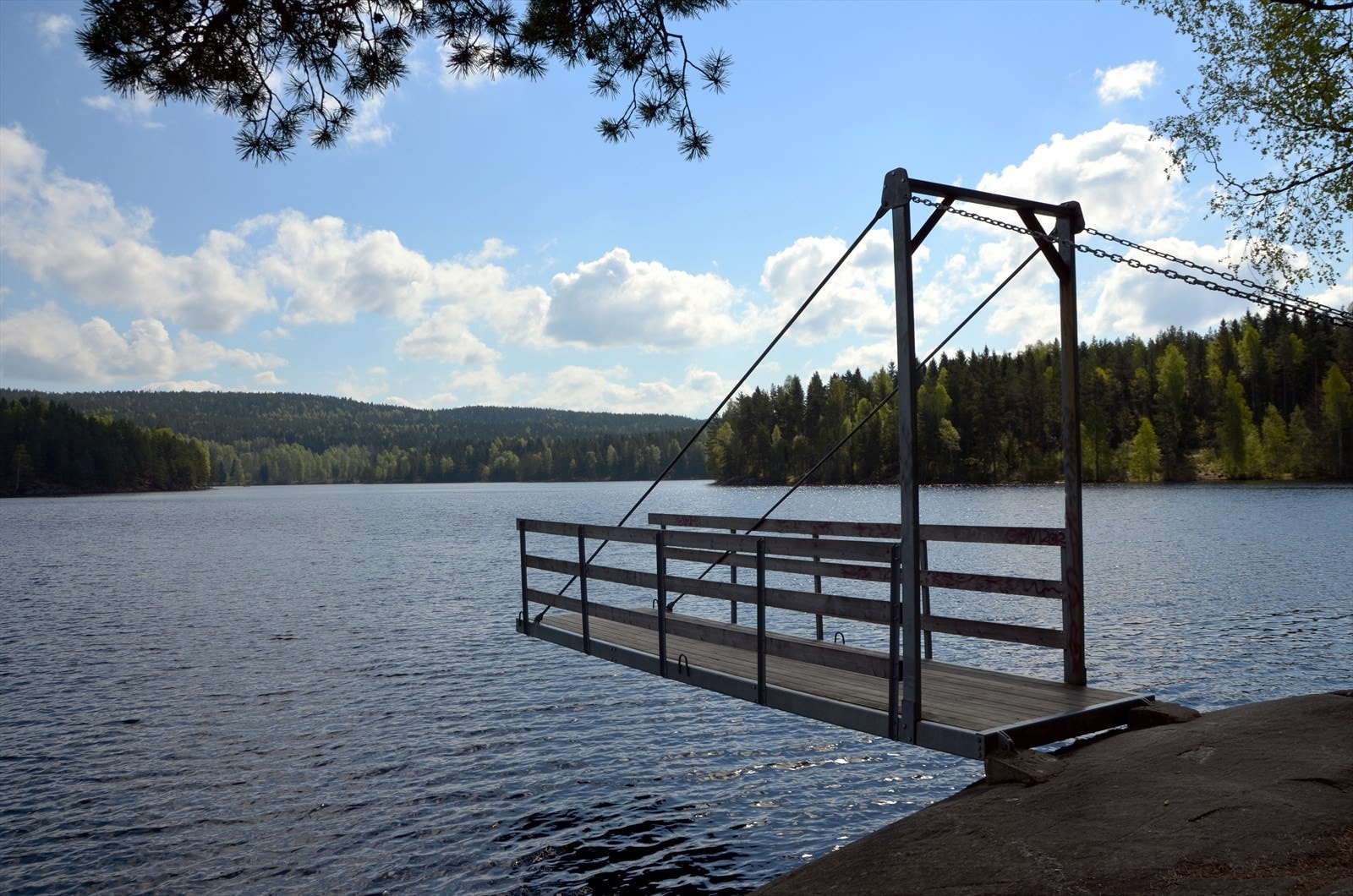 Fra badeplassen Bråten ved Nøklevann Galleribilde