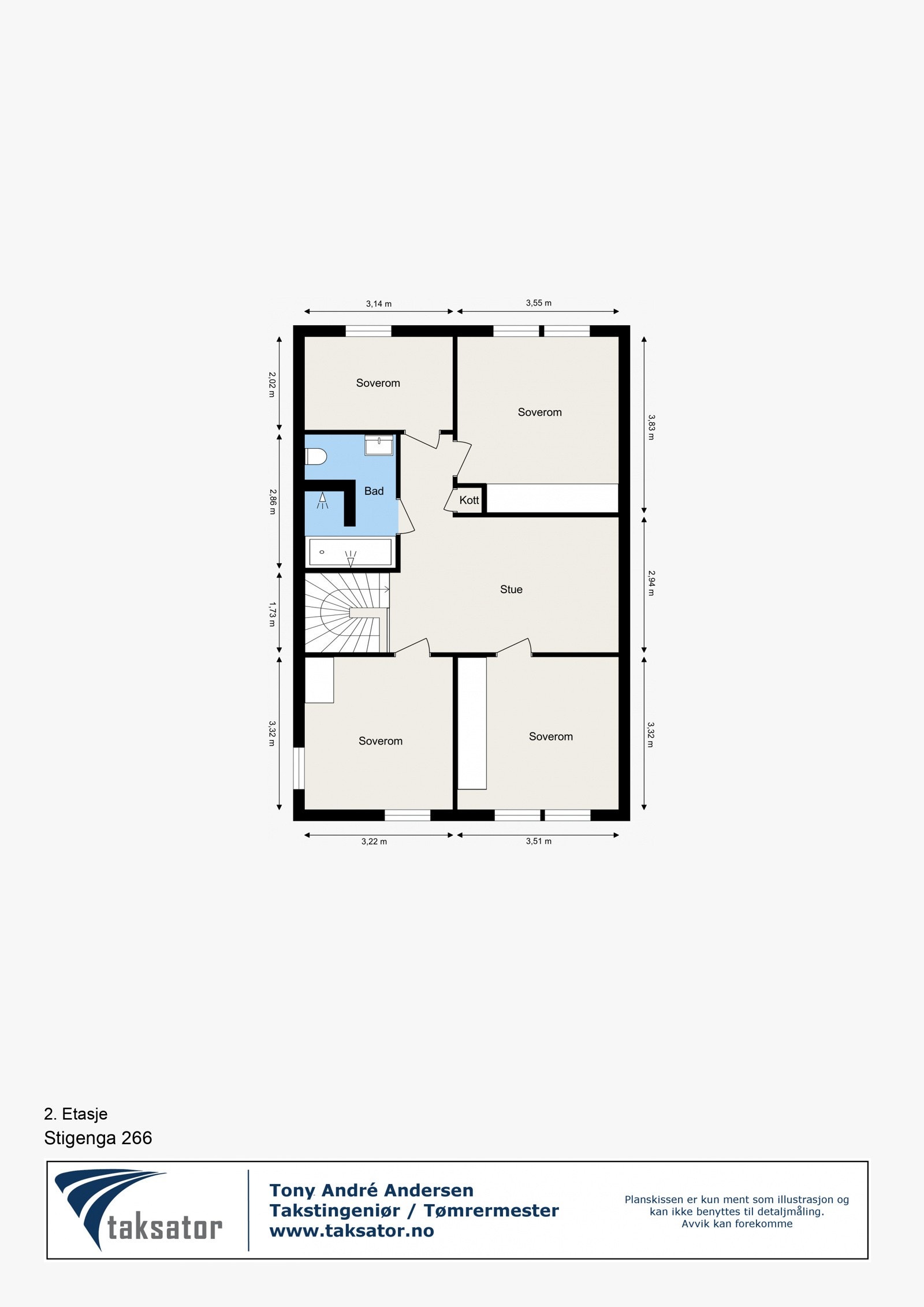Plantegning - 2. Etasje Galleribilde