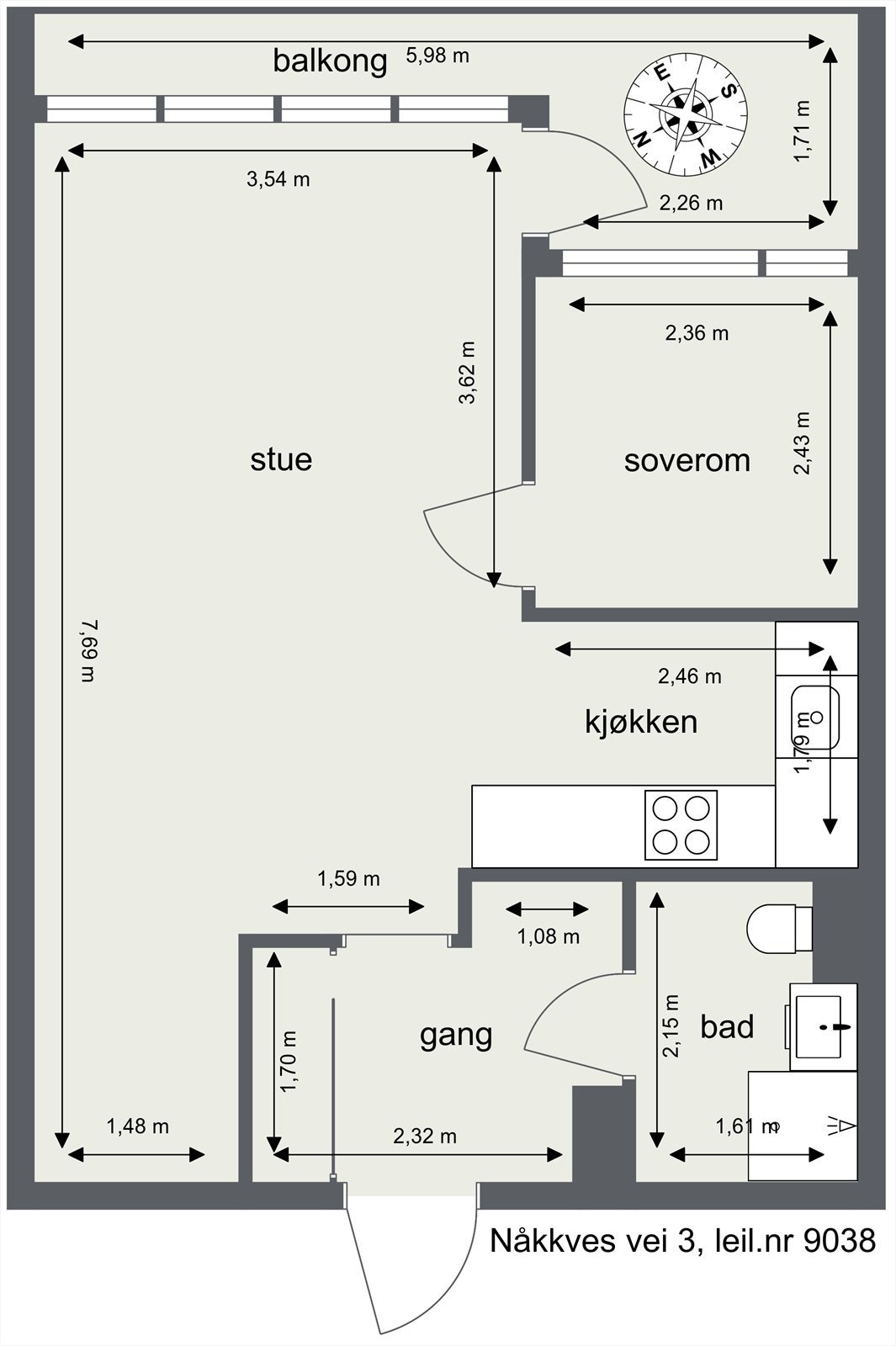 Plantegning Galleribilde