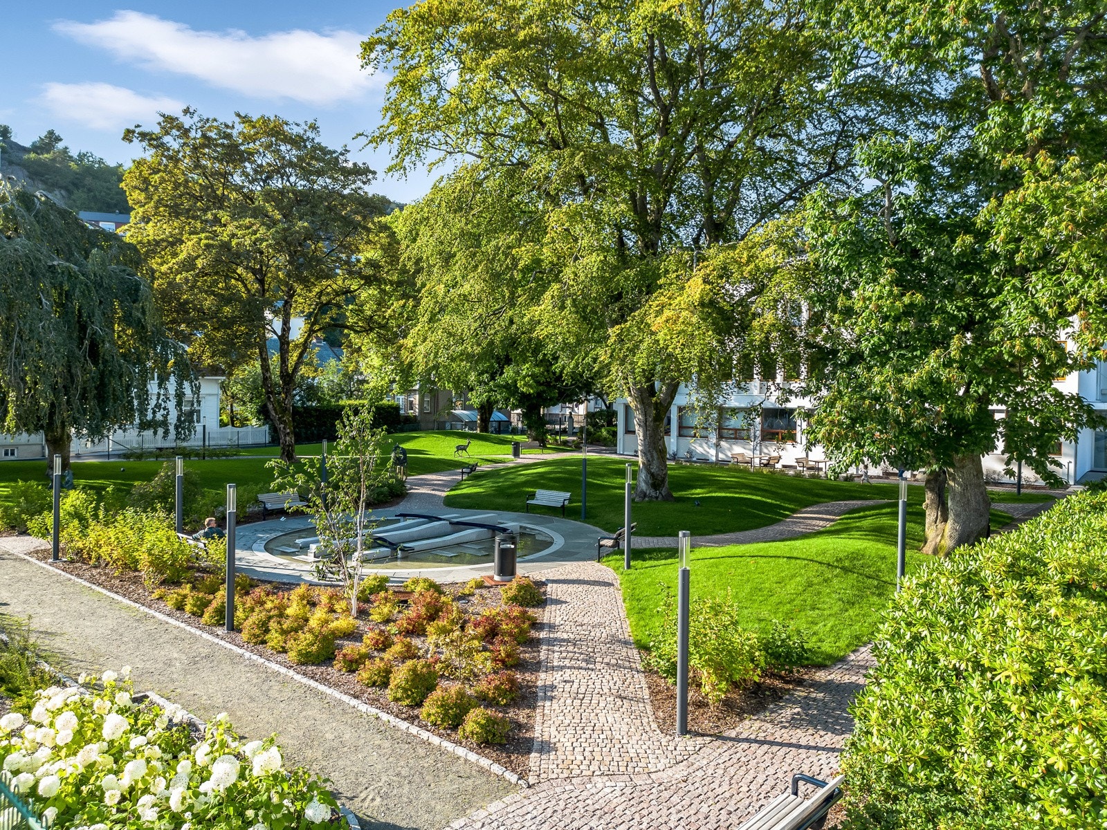 Bykjernen byr blant annet på en nydelig park som er åpen for alle. Galleribilde