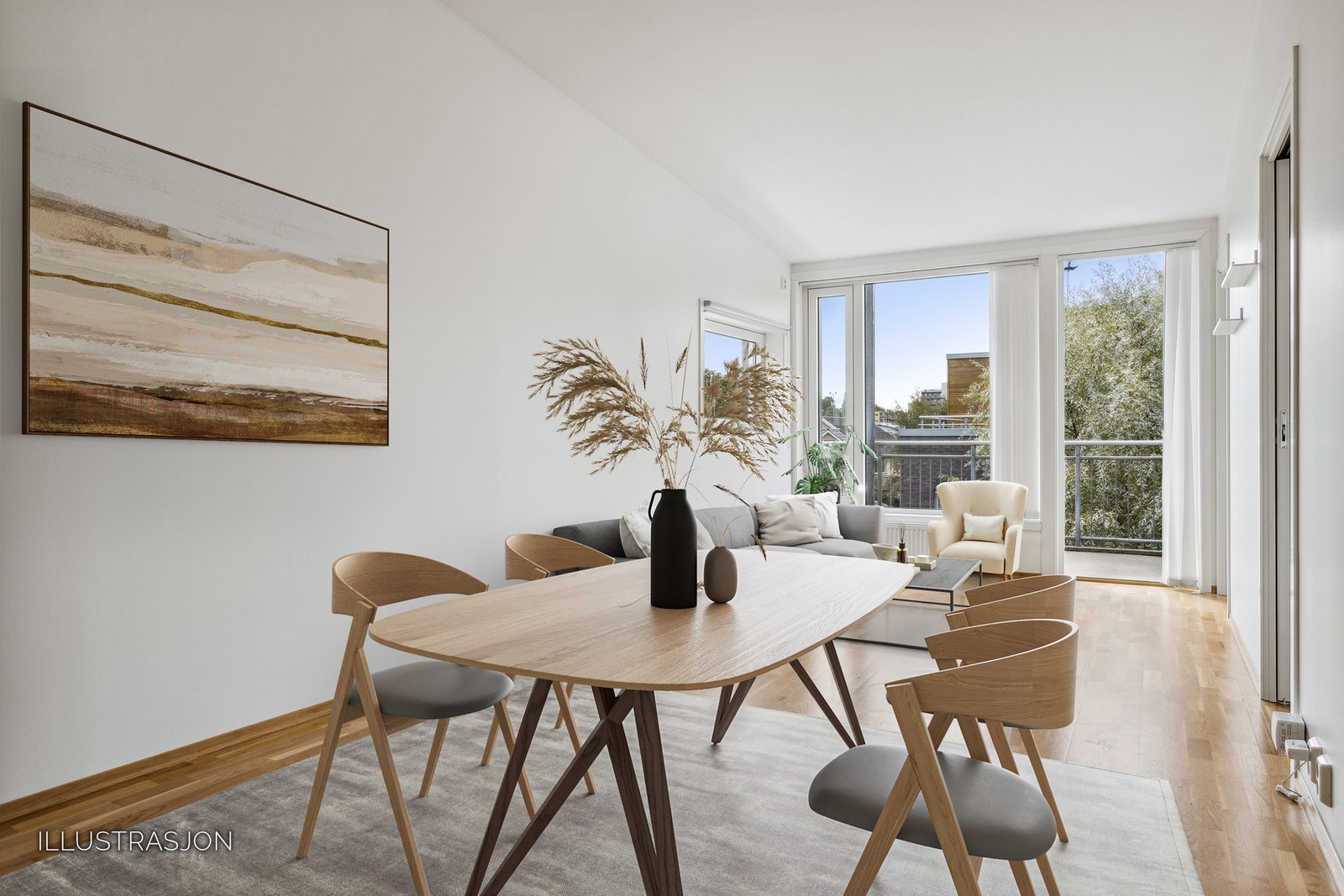 Eiendomsmegler 1 ved Stine Nielsen har gleden av å presentere Valgrindvegen 22. Toppleilighet med moderne standard og balkong. Galleribilde