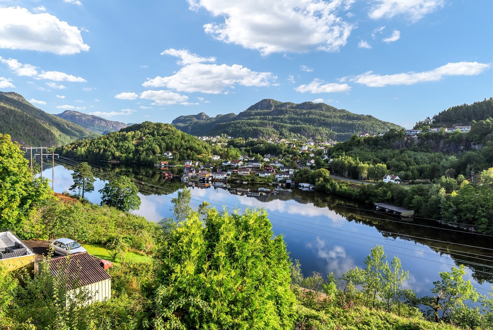 Nydelig utsikt over et stille og idyllisk område. Galleribilde