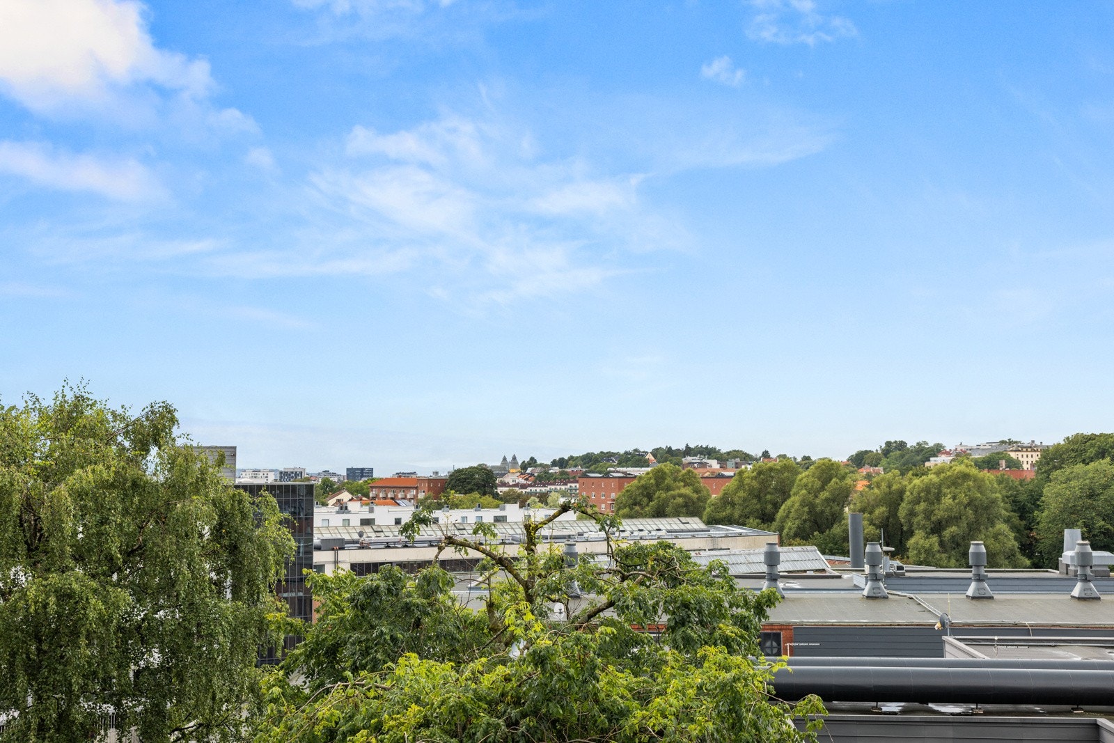 Utsikt fra balkong. Galleribilde