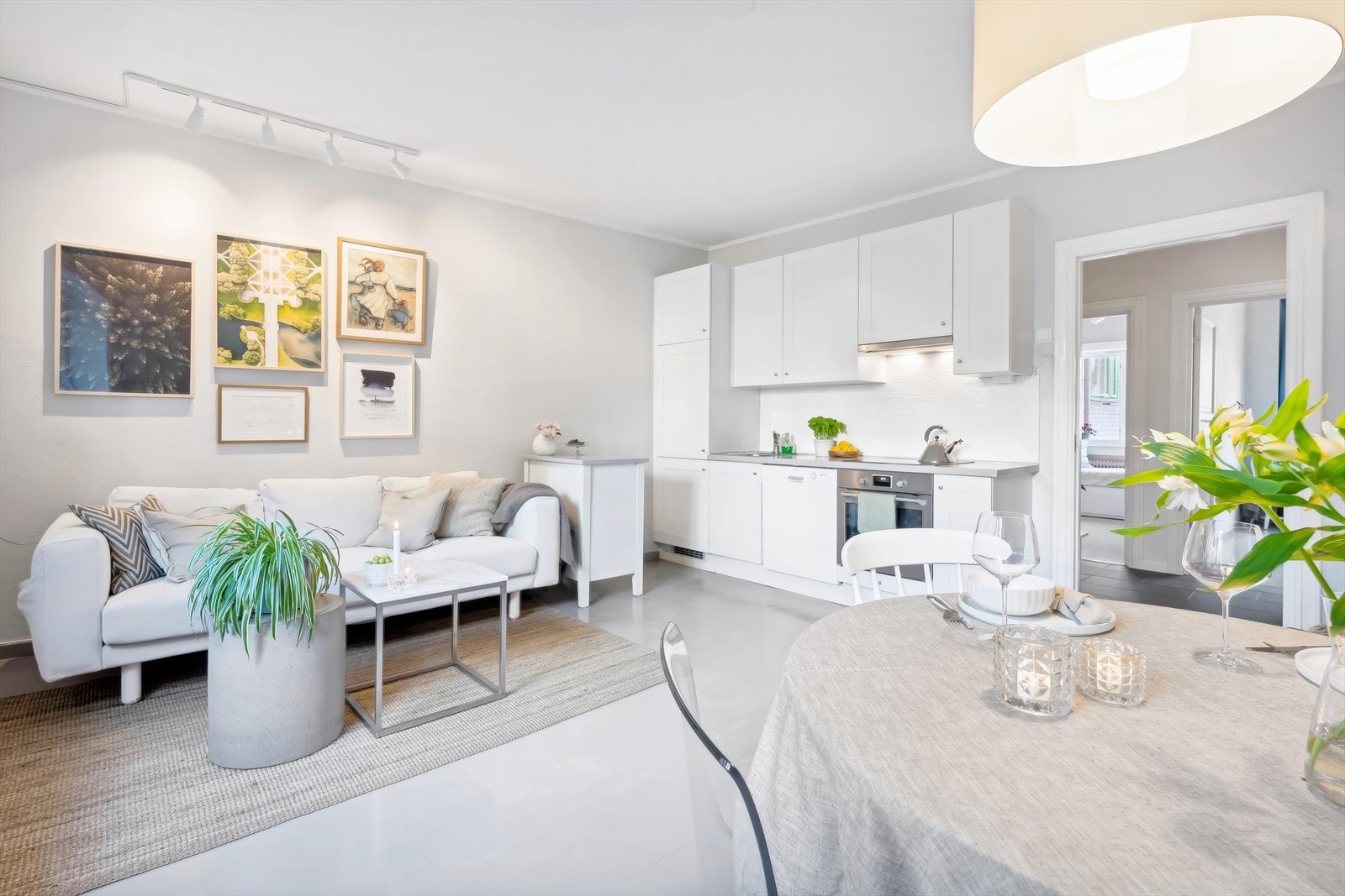 Åpen stue-kjøkkenløsning Galleribilde