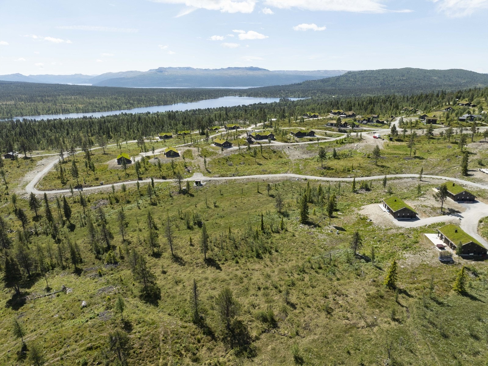 Med fokus på plassering og luftig avstand mellom tomtene er det enkelt å finne sitt private uteområde Galleribilde