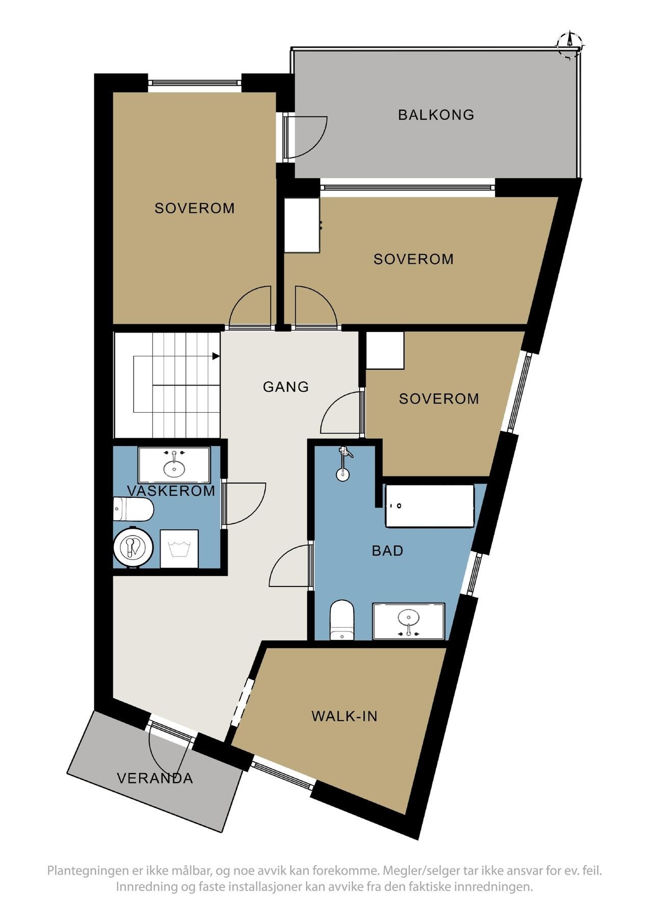 Boligens 2.etg - inngangsparti. Galleribilde