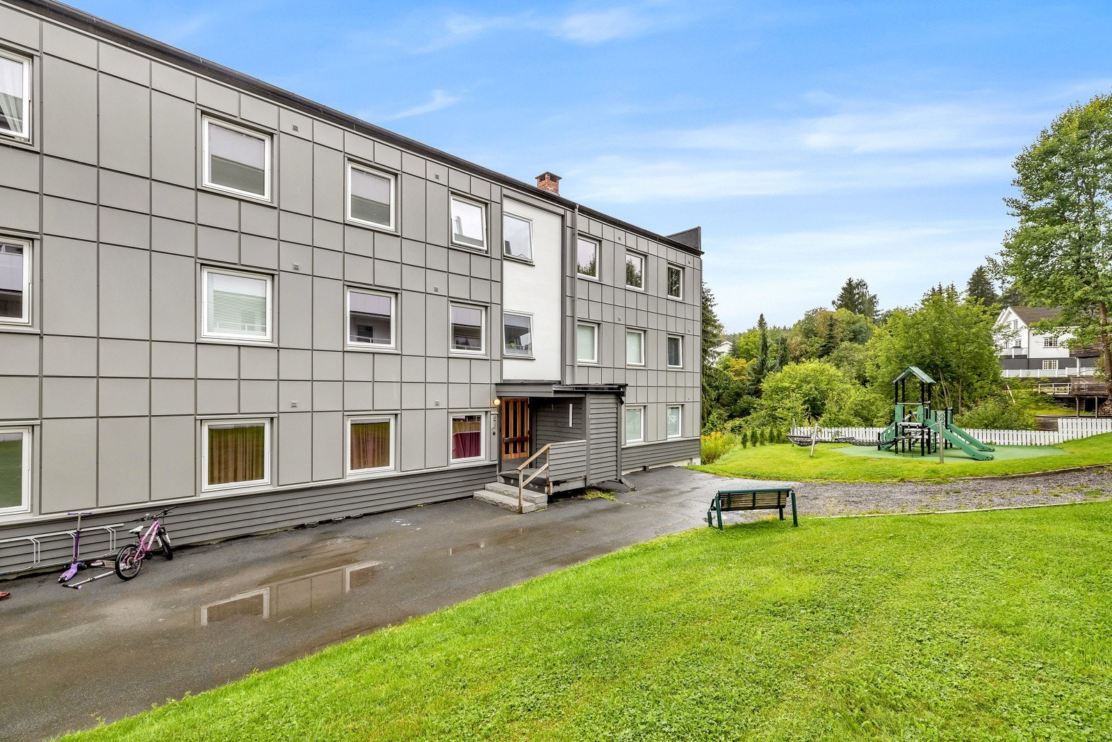 Tilgang til trimrom med badstue i borettslaget. Galleribilde