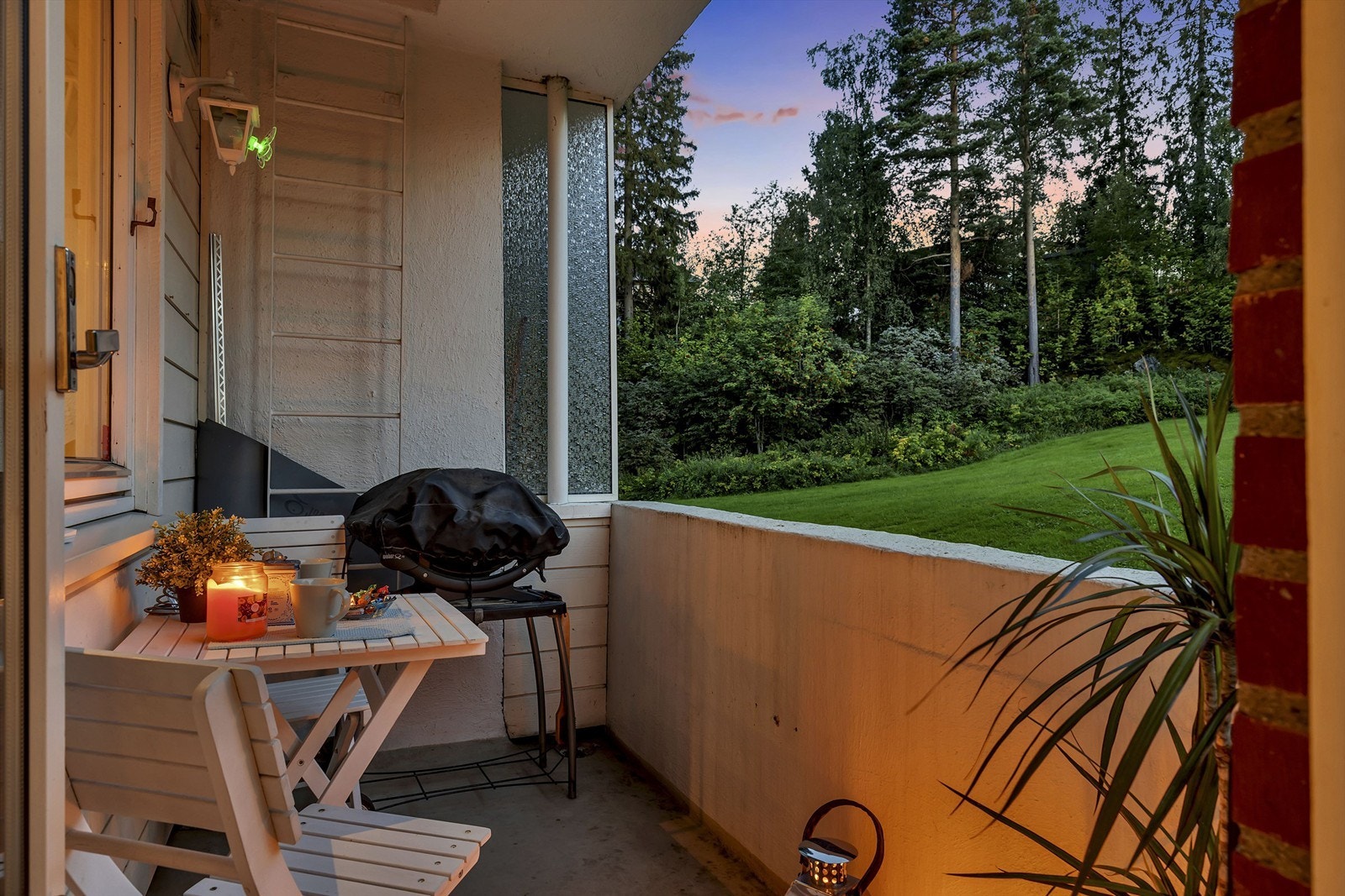 Vestvendt balkong på 4 kvm Galleribilde