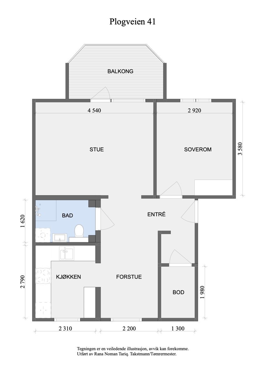 Plantegning Galleribilde