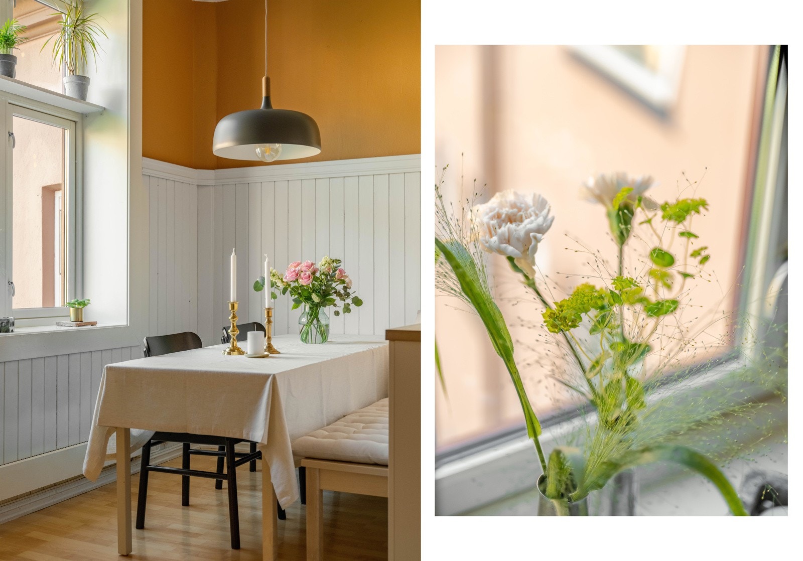 Kjøkkenet er vendt mot borettslagets nydelige bakgård. Galleribilde