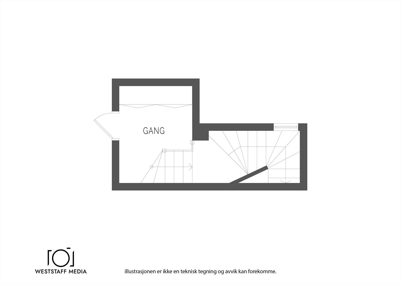 Plan - gang 1. et Galleribilde