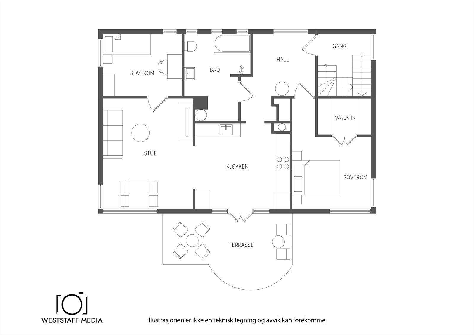 Plan hovedetasje - 2. et Galleribilde
