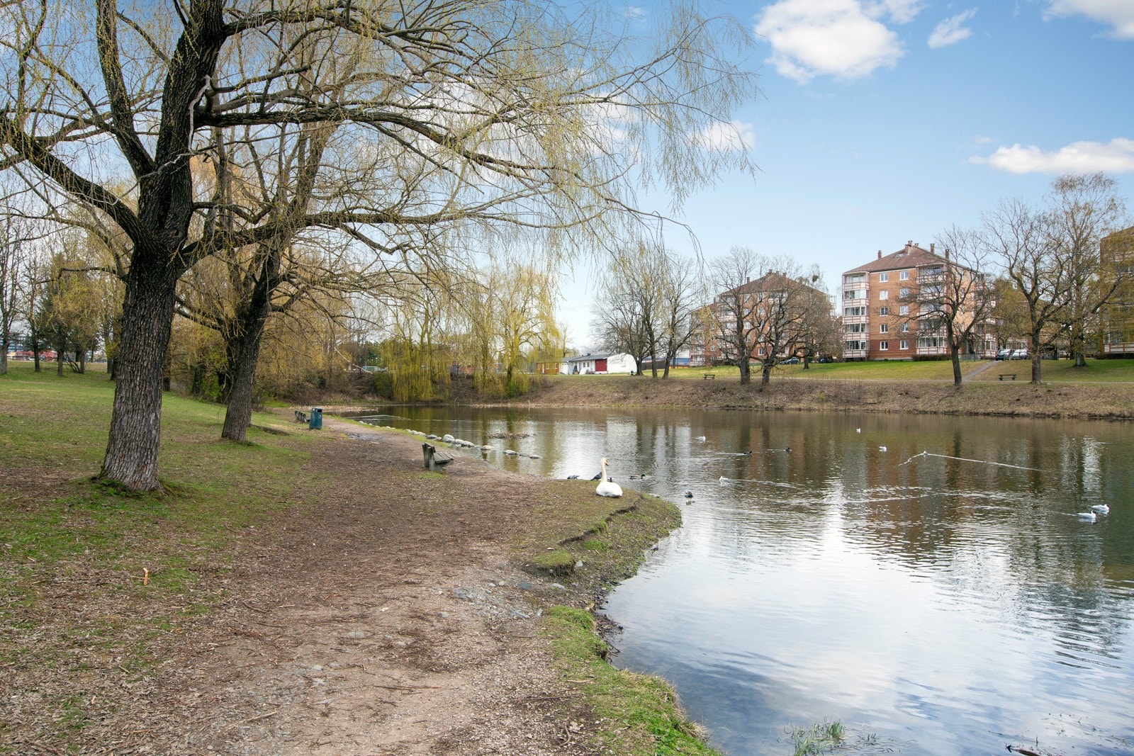 Hovindammen er en liten gåavstand fra leiligheten. Galleribilde