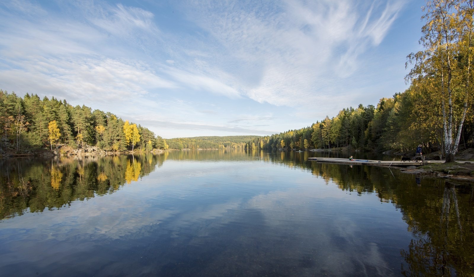 Det er flotte tur- og rekreasjonsmuligheter ved nærliggende Lutvann. Galleribilde
