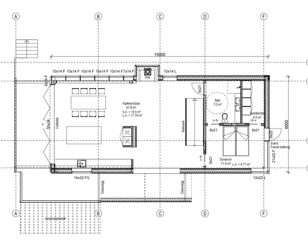 Plantegning 1.etasje Galleribilde