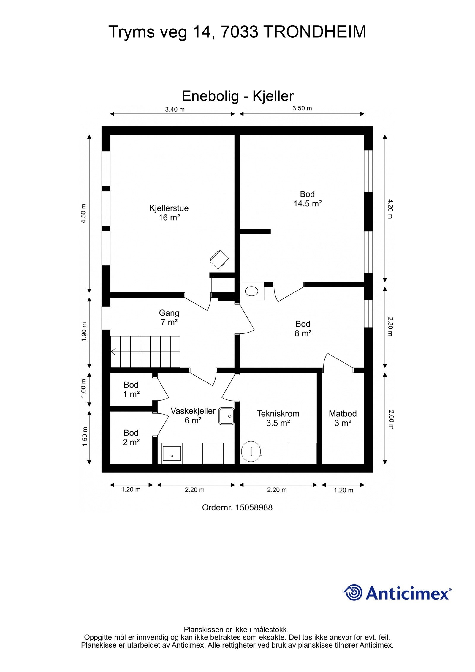 Plantegning underetasje - EIE eiendomsmegling Galleribilde