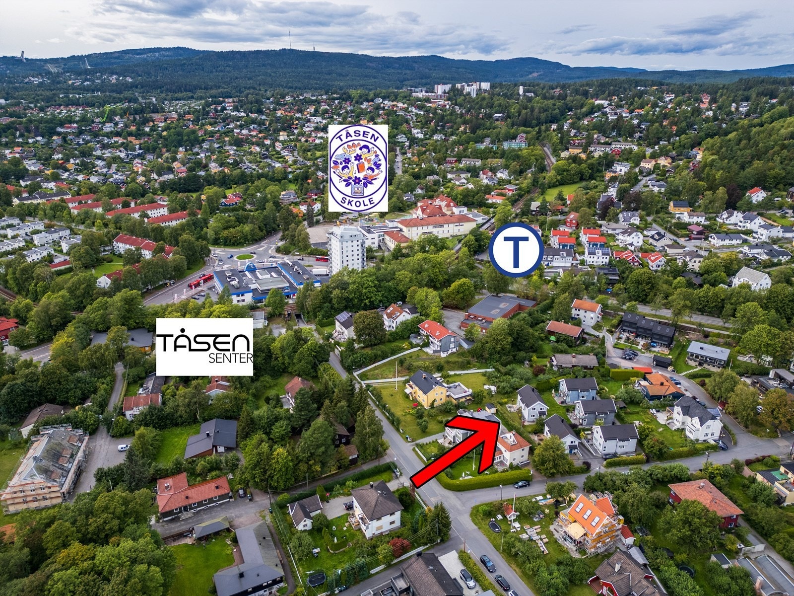 Oversikt over nærområdet. Galleribilde