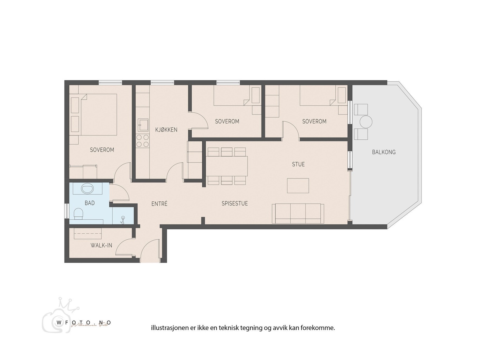 ASK Eiendomsmegling - Plantegning Galleribilde