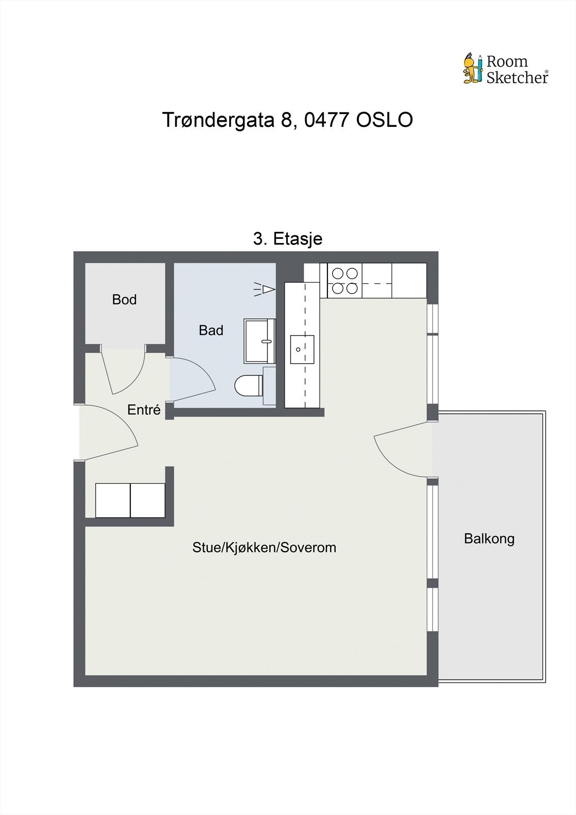 - I tillegg til boden i entreen disponerer leiligheten 2 boder på totalt ca. 6 m² - Galleribilde