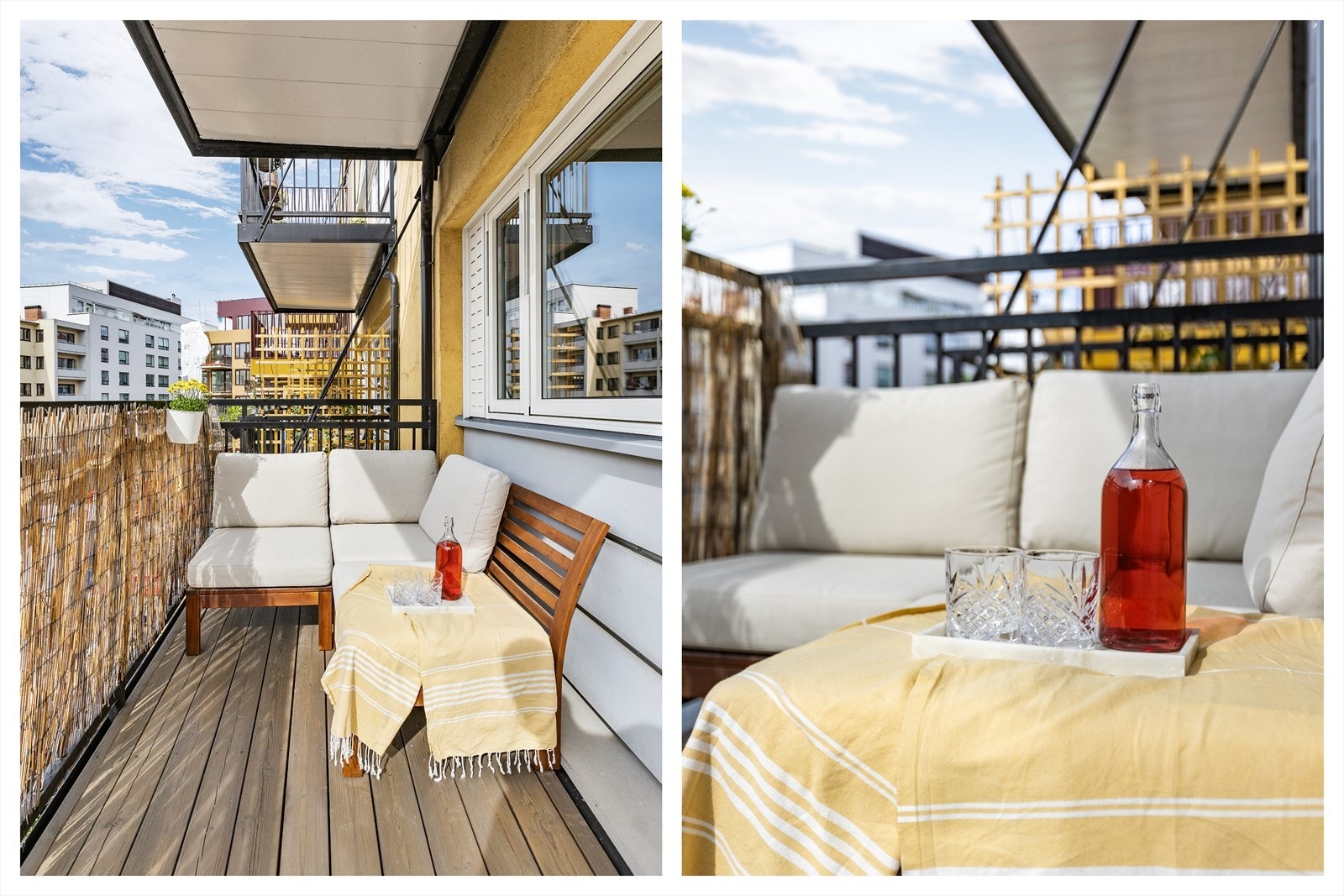 - Solrik og nordvestvendt balkong på 5 m² - Galleribilde