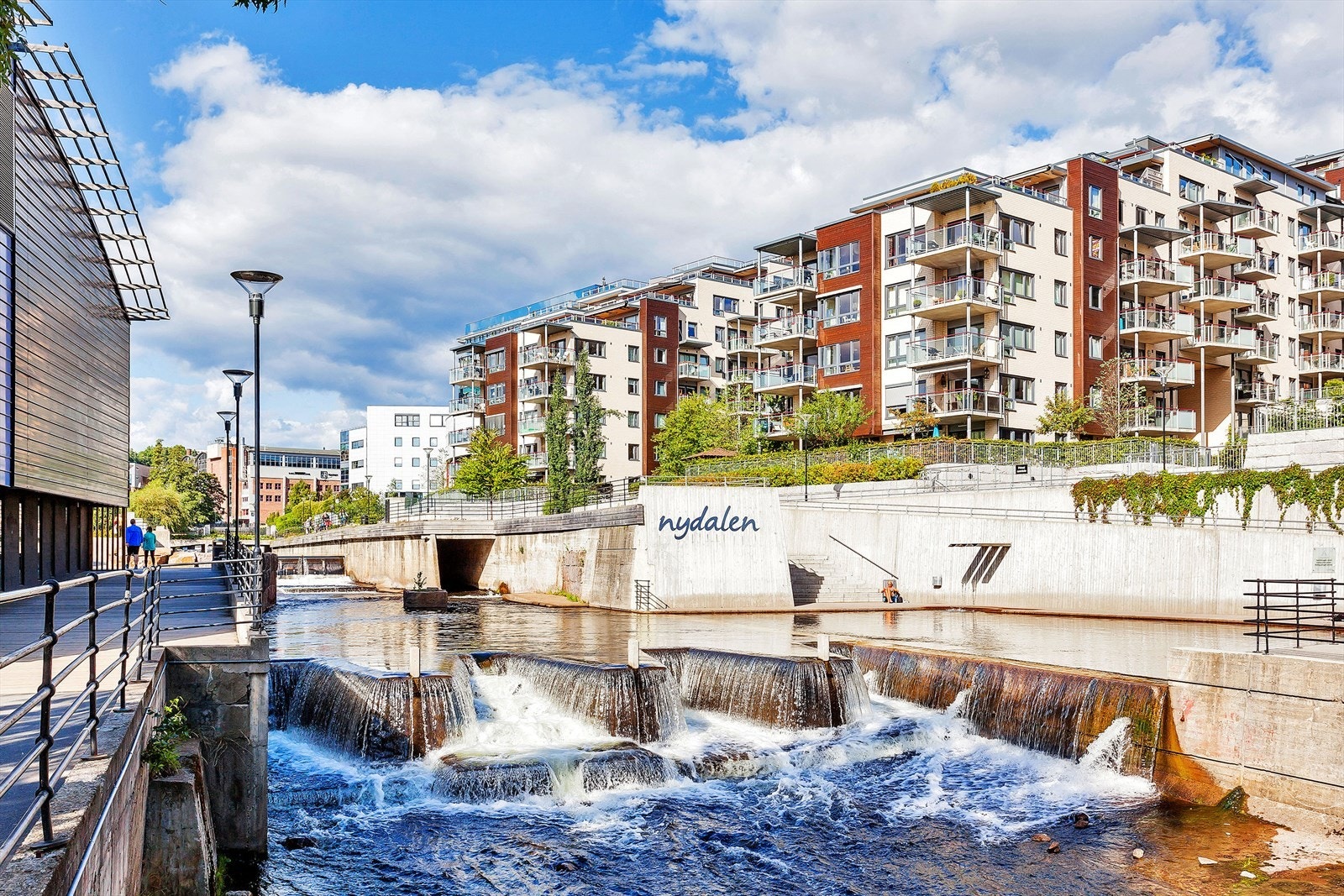 Nydalen byr på hyggelig badefasiliteter om sommeren. Galleribilde