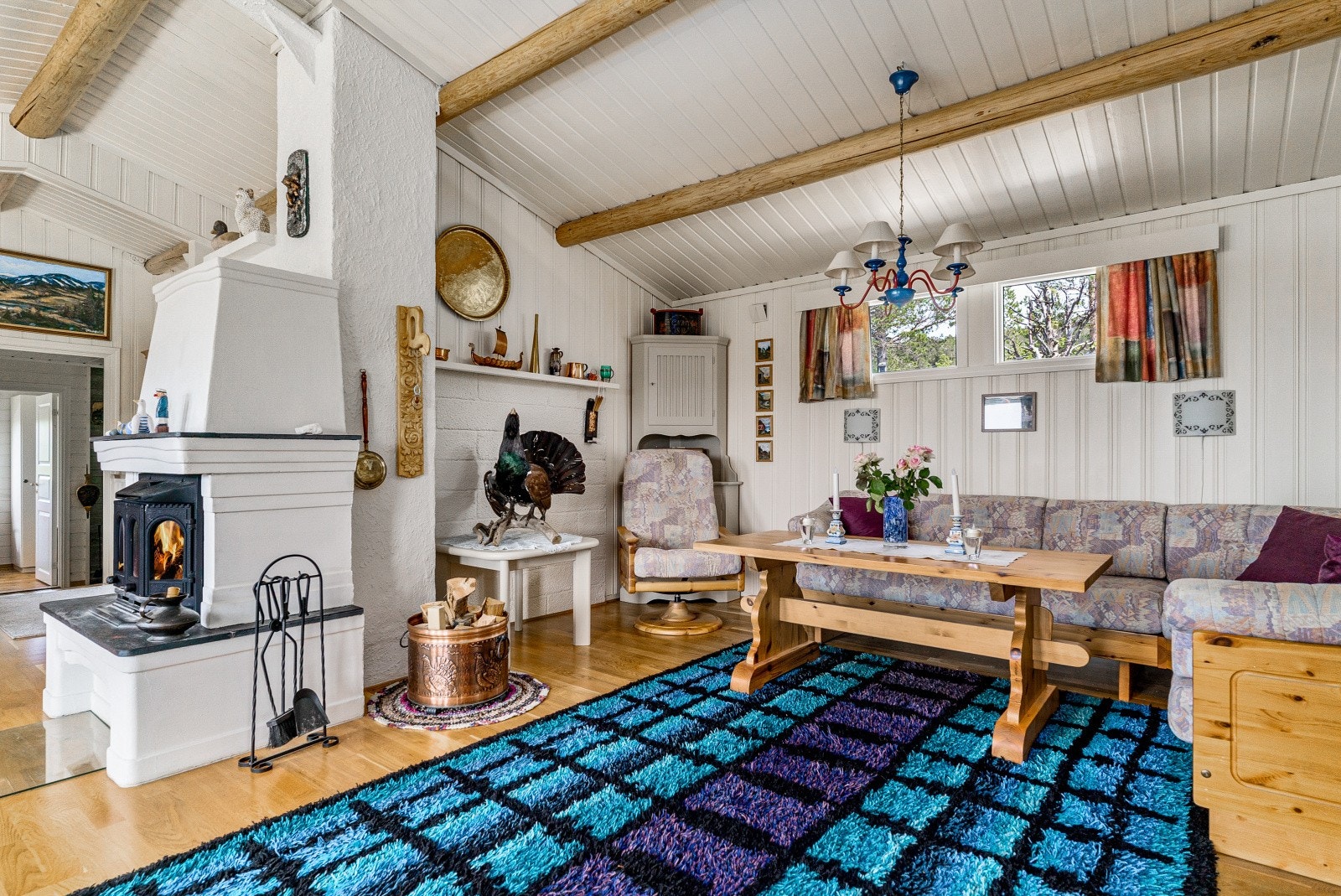 Nøytrale farger gjør det enkelt å sette eget preg på stuen. Galleribilde