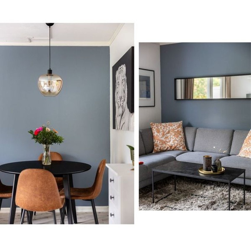 Nok av plass til å innrede med spisebord og sofa i ønskelig størrelse Galleribilde