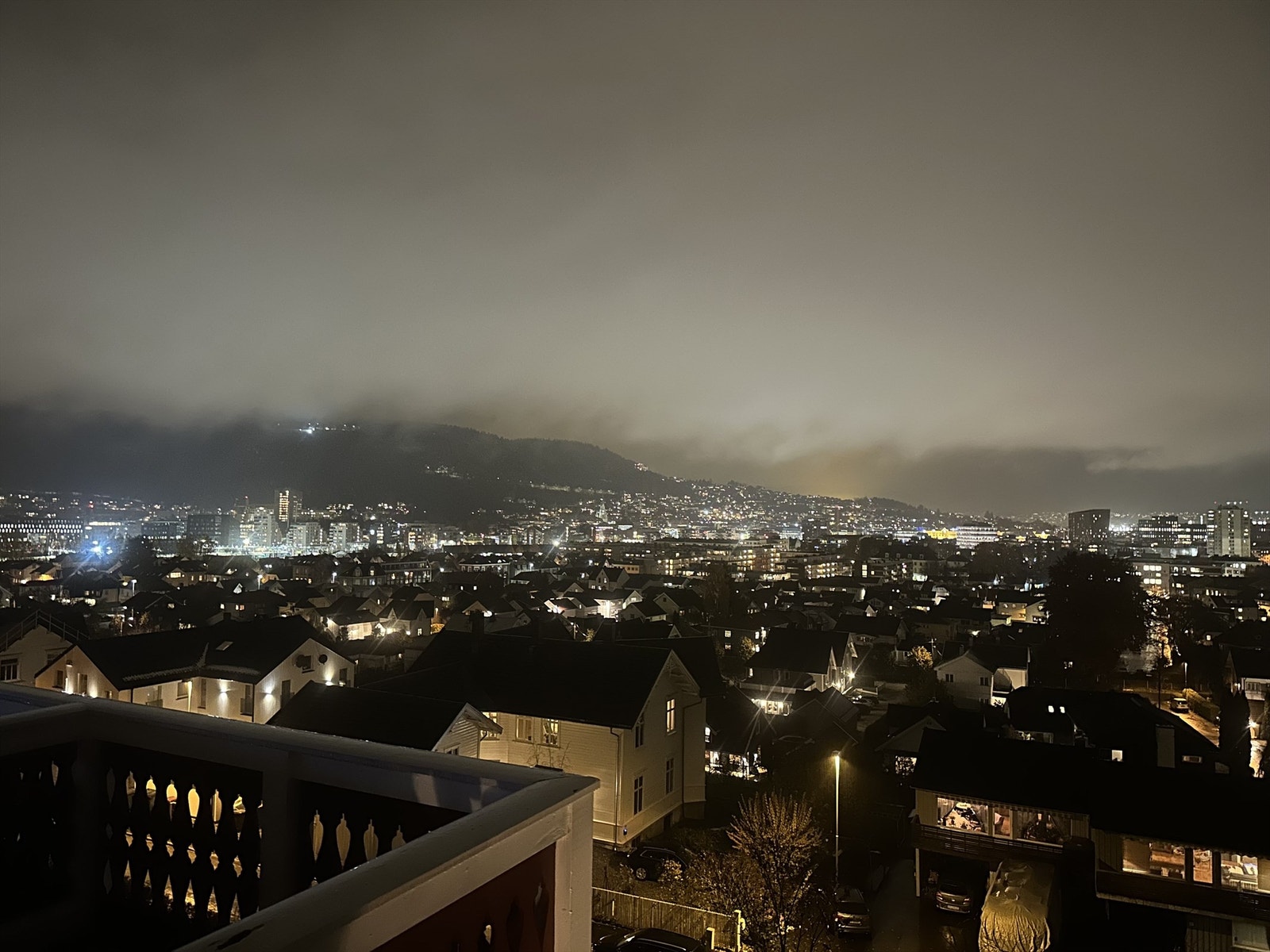 Kveldsutsikt fra veranda Galleribilde