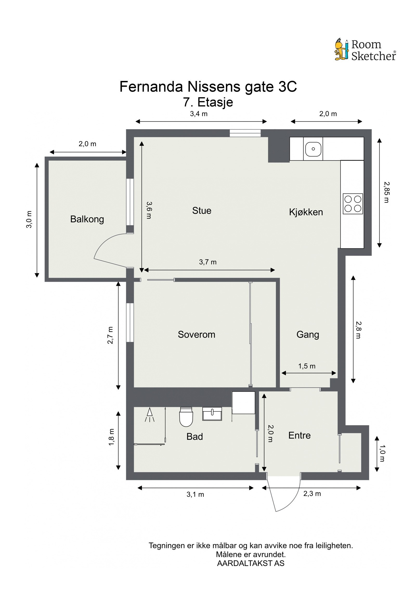 Planskisse. Galleribilde